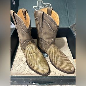 Tecovas “The Nash” men’s boots size 10 EE in Limestone Relic Lizard